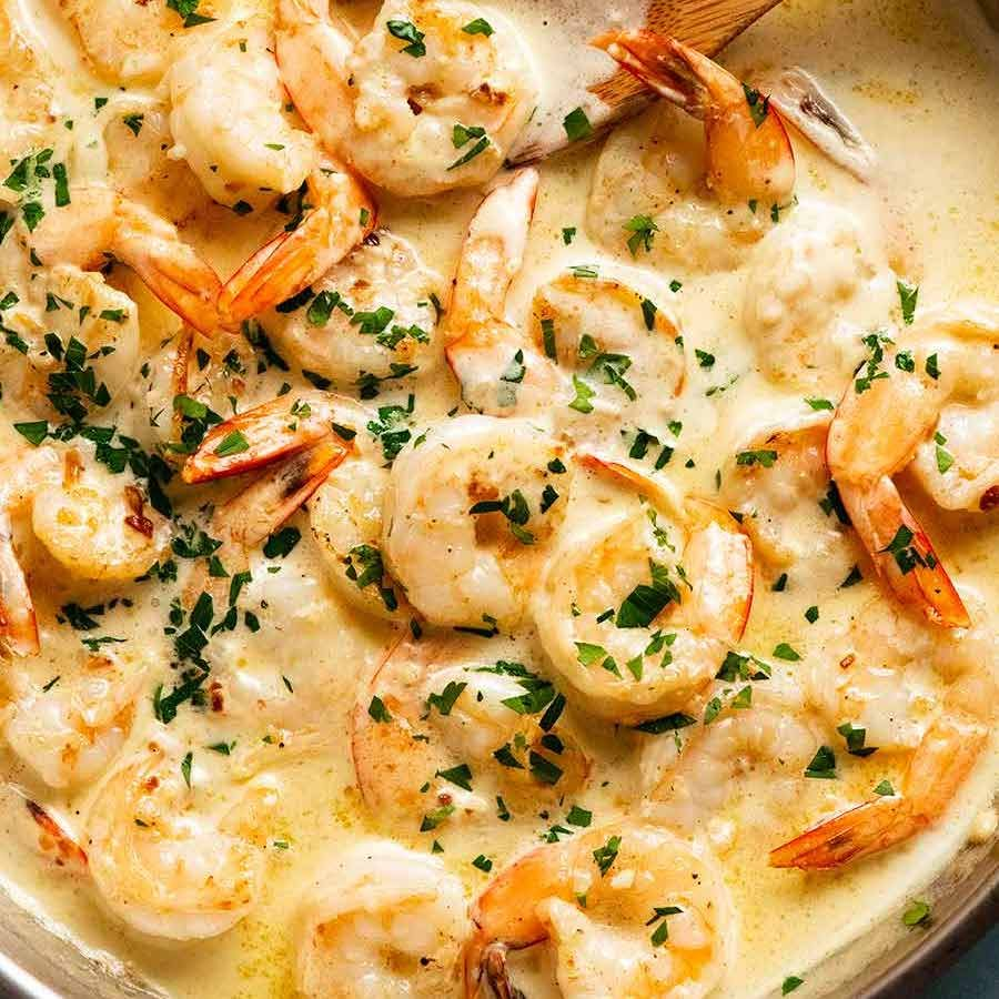 CREAMY PRAWNS