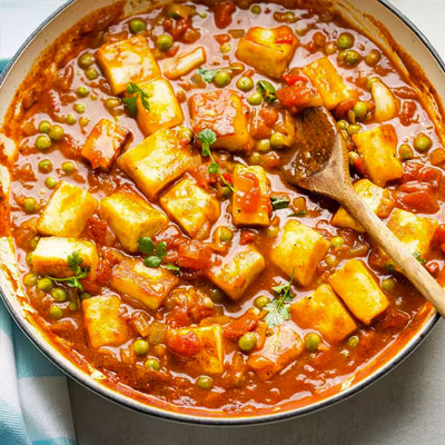 Pasandida Matar With Alu/Mushroom/ Paneer